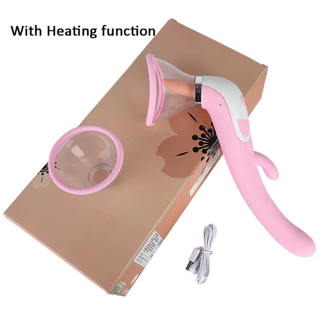 Vagina Nipple Clit Stimulation Heating Vibrator