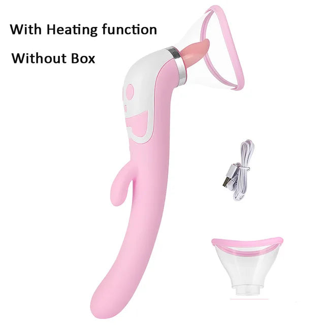 Vagina Nipple Clit Stimulation Heating Vibrator