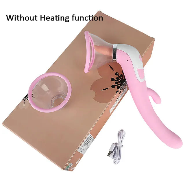 Vagina Nipple Clit Stimulation Heating Vibrator